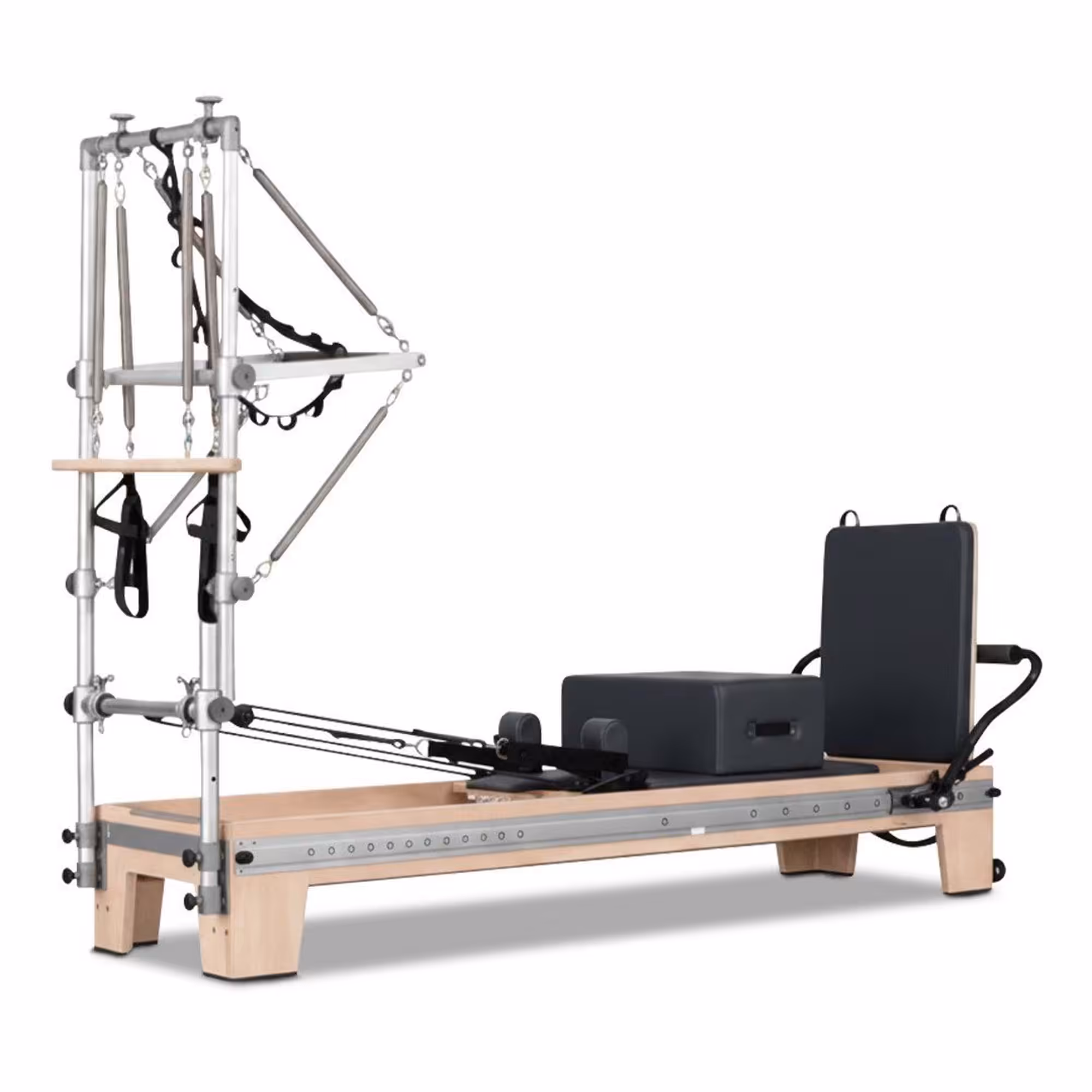Mapple Wood Pilates Reformer, disponible en Fiteq Guatemala