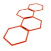 Set de 12 Aros Hexagonales de Agilidad 50cm, disponible en Fiteq Guatemala