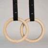 Aros olímpicos de madera con straps, disponible en Fiteq Guatemala